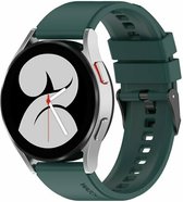 By Qubix 20mm - Siliconen gesp bandje - Groen - Geschikt voor Huawei watch GT 2 (42mm) - Huawei watch GT 3 (42mm) - Huawei watch GT 3 Pro (43mm)