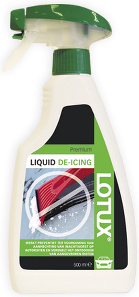 LOTUX Defrost Liquid Reiniging en beschermingsmiddel De-Icing autoruit 500ml sprayflacon