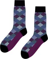 SQOTTON® - Naadloze sokken - Ruit - Maat 41-46