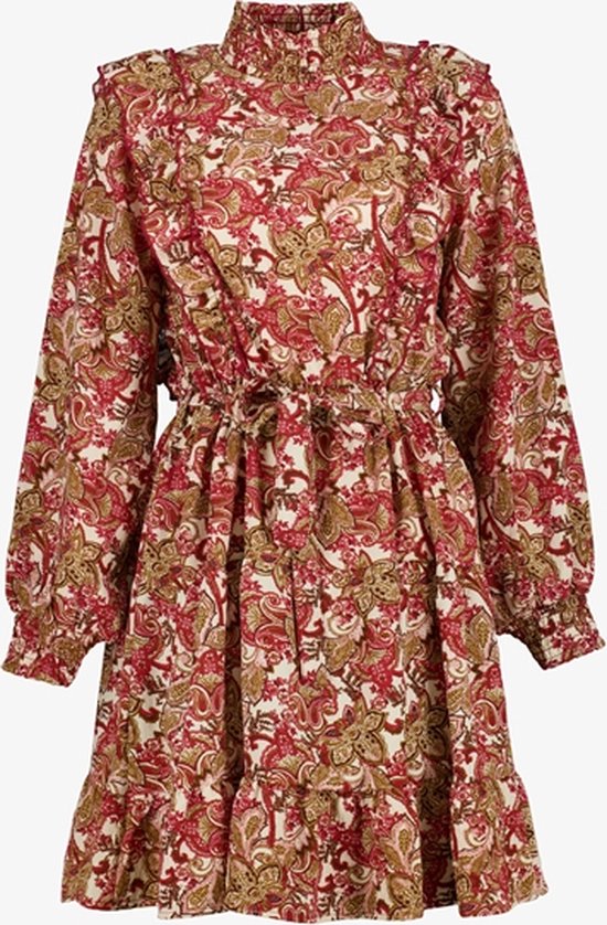 Jurk Dames - Elegante Katoenen Zomerjurk Met Ruches - Van Halen Mode