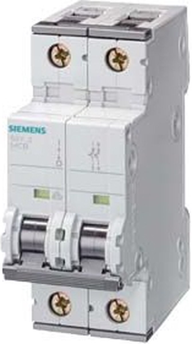 Siemens 5sy5 Leidingbeveiligingsschakelaar - 2-polig, 16A, 440V