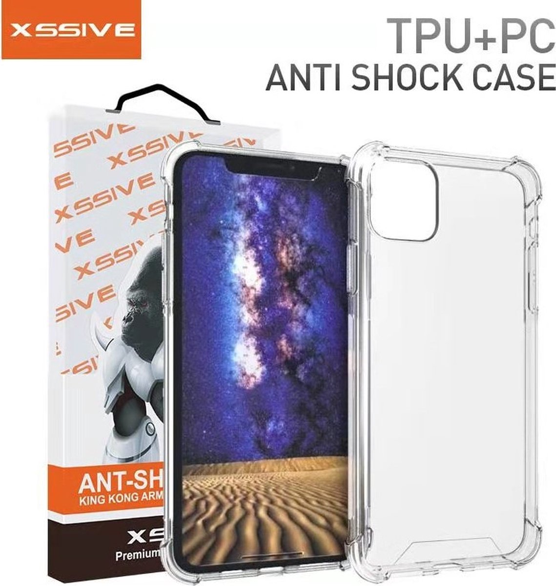 XSSIVE iPhone 12 Mini bumpercase transparant - goed beschermd