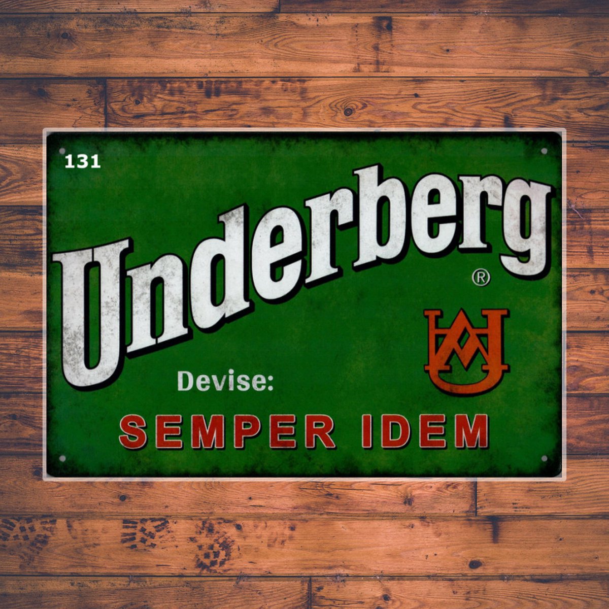 Wandbordje Underberg