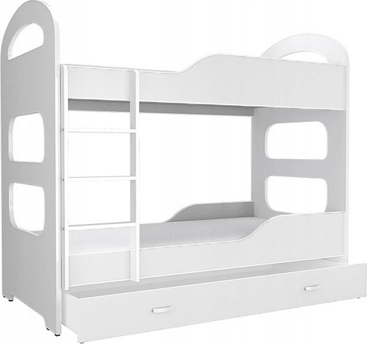 Viking Choice Kinder stapelbed wit - met dubbele matras - 190 x 80 cm