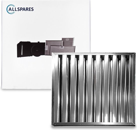 AllSpares Actieve koolfilter (2 stuks) voor afzuigkappen geschikt voor