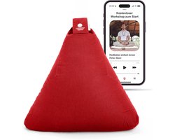 Triangle Yoga Cushion Organic Cotton Spelt Filling