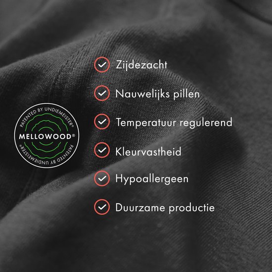 Undiemeister® T-shirt Blauw coupe slim col V Storm Cloud