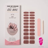 Pop of Color Amsterdam - Kleur: Coco Jambo - Gel nail wraps - UV nail wraps - Gel nail stickers - Gel nail foil - Nail stickers - Gel nagel wraps - UV nagel wraps - Gel nagel stickers - Nagel wraps - Nagel stickers