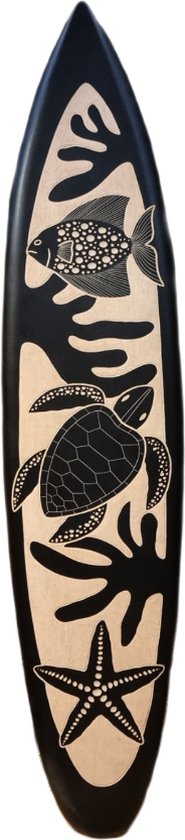DECLINA, Décoration murale, planche de surf, déco surf, impression sur aluminium, Planche Surf Décorative Design Épuré, 100x30 cm | Leroy Merlin