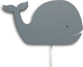 Toddie Wall lamp - Bois - applique murale - chambre d'enfant | Baleine - dérive denim