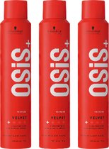 Schwarzkopf OSiS+ Velvet lightweight wax-effect spray - haarspray - voordeelverpakking - 3 x 200ml