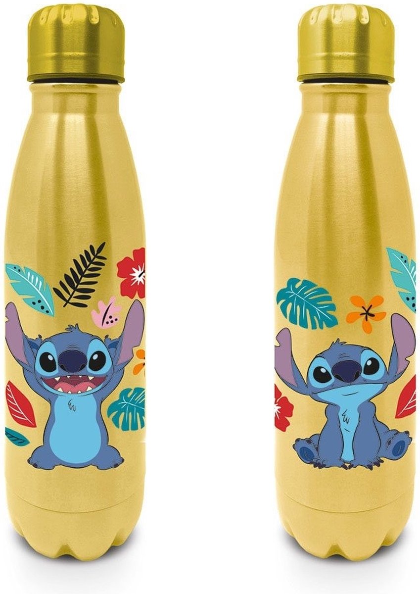 Lilo & Stitch - Stitch metal drink bottle (goud kleurig)