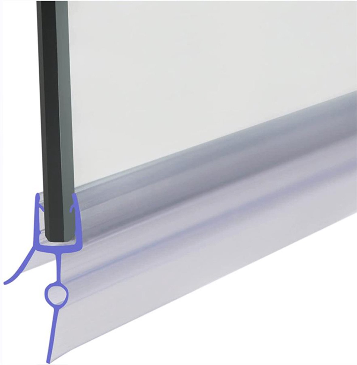 STEIGNER douchestrip, 60cm, glasdikte 10/11 mm, recht, pvc, vervangende afdichting voor douches, UK20-10