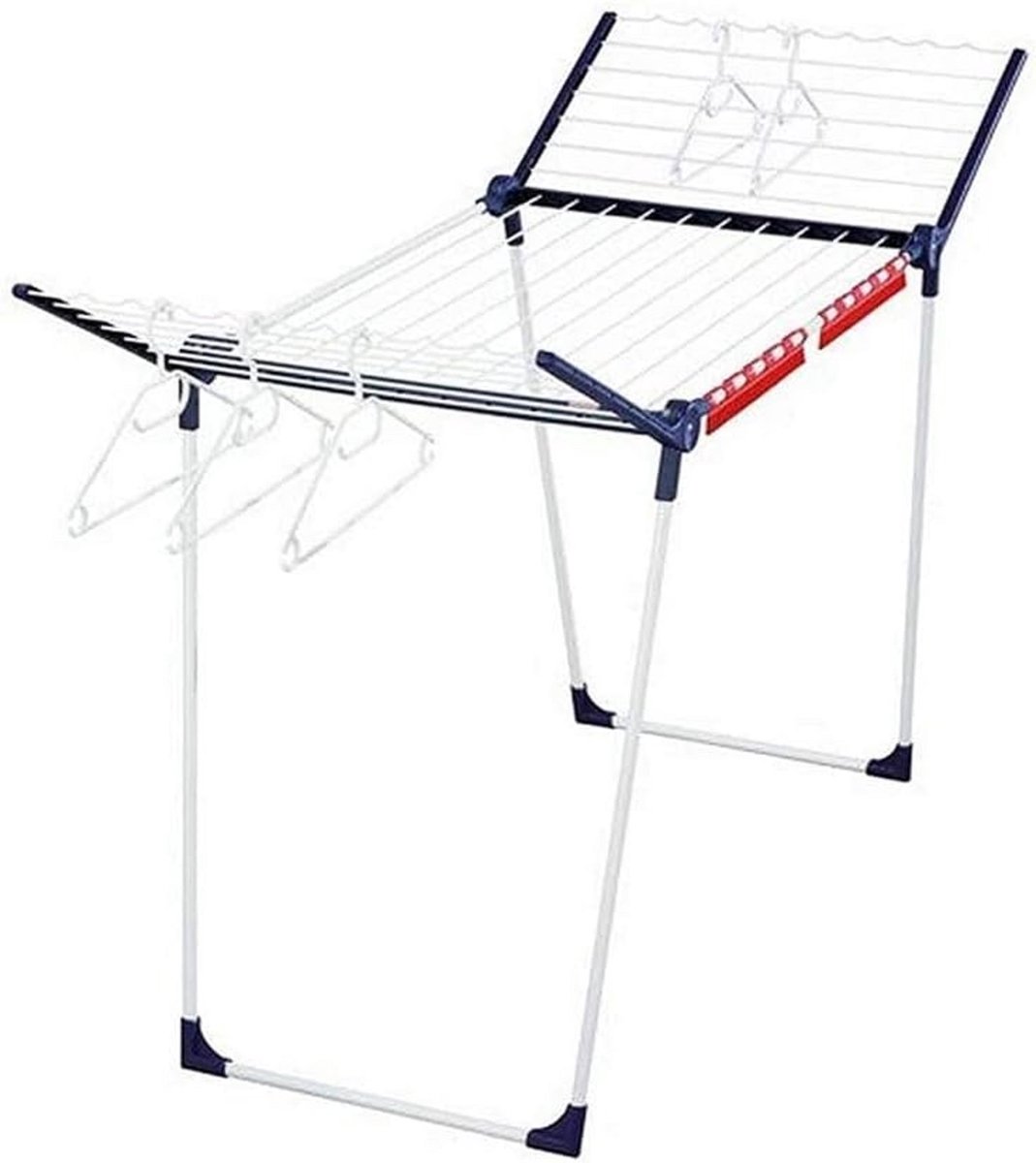 Goedkoopste wasdroogrek met grote capaciteit opgewaardeerde versie, droogrek kleding, waslijn roestvrij staal, vouwen binnen en buiten