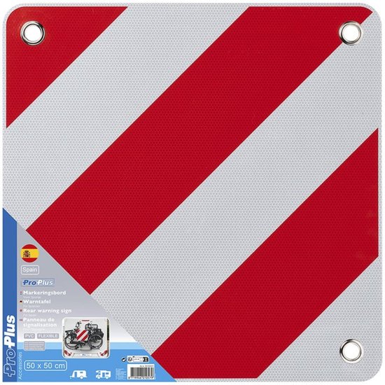 ProPlus Markeringsbord - Reflecterend - 50x50 cm - Voor uitstekende lading - Veiligheid in Spanje van ProPlus — afbeelding 5