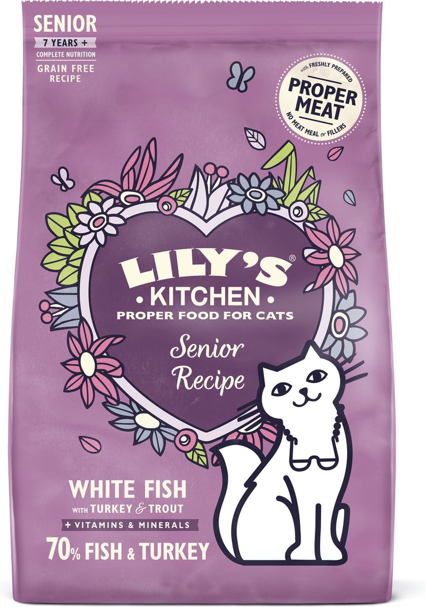 Lily's Kitchen Lily's Kitchen - Senior Fish Turkey Recipe Kattenvoer