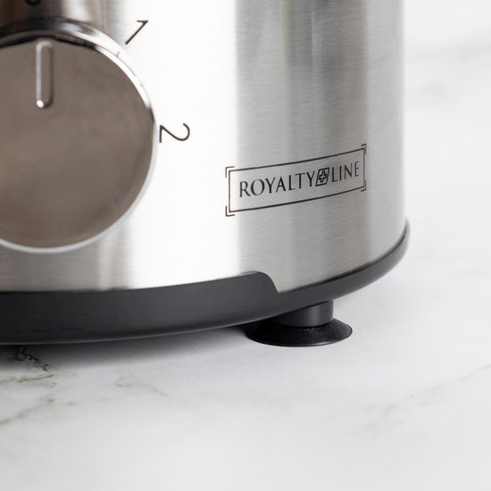 Royalty Line® PJ7611 Juicers - Sapcentrifuge voor Groenten & Fruit - Juicer Met 0.6 L Sapbeker en 1 Liter Pulpreservoir - 3 Snelheden - 600W - RVS / Zwart van Merkloos — afbeelding 3
