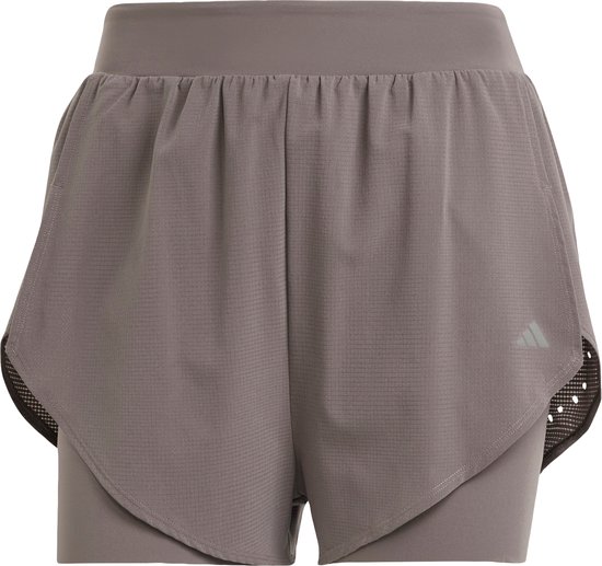adidas Performance Designed for Training HEAT.RDY HIIT 2-in-1 Short - Dames - Bruin- L