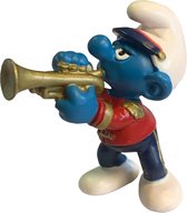 Schleich speelfiguur - smurf met trompet - De Smurfen - 20479 - 6 cm