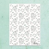 Mintay Kreativa - 6 x 8 Stencil - Hearts & Roses MTK-STEN-27 (10-23)