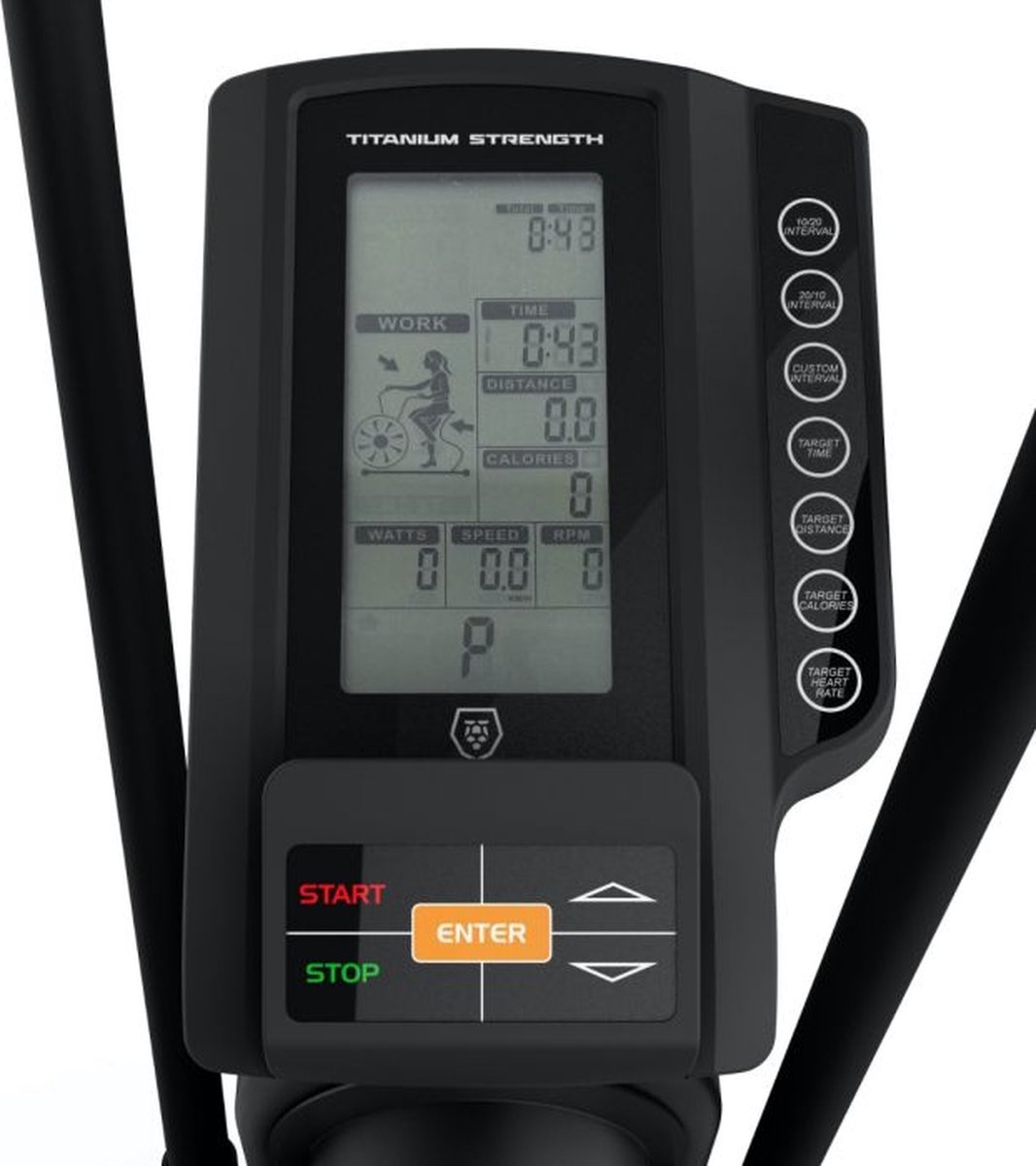 titanium strength air bike