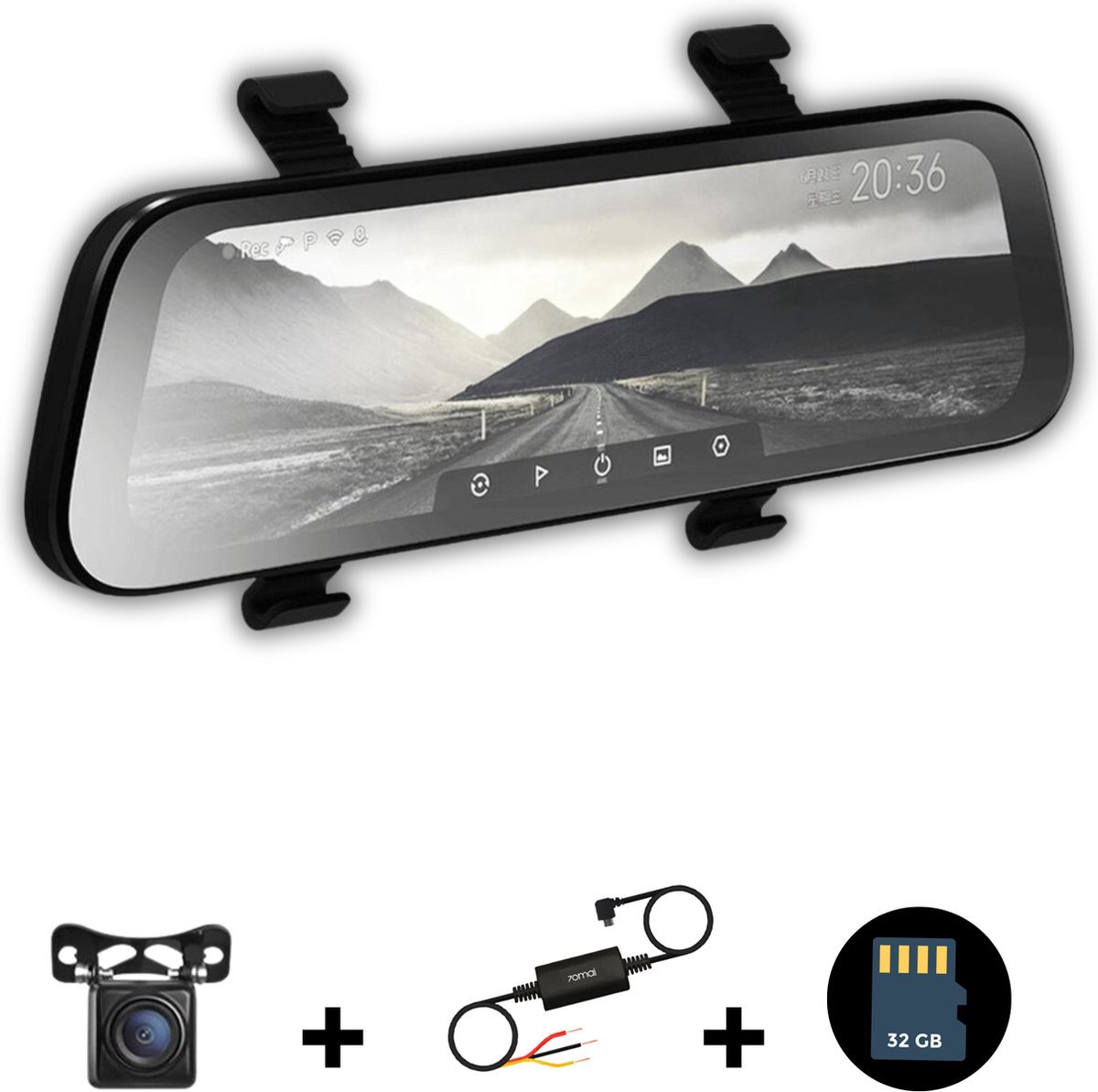 Thewooshop - Luxe Dashcam Spiegel - Full HD Dual Dashcam voor Auto - Waterdichte A’ in Alle artikelen