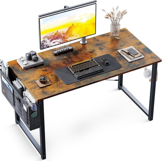 Table pour ordinateur Bureau meuble PC Table de travail - blanc - Cdiscount  Maison