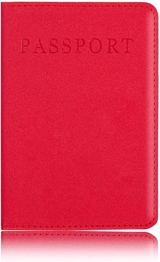 Porte-passeport en cuir Knaak - Étui pour passeport - Couverture - Rouge