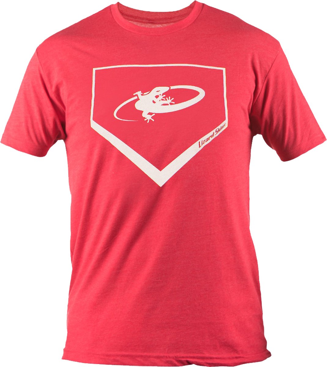 Lizard Home Plate, Next Level T-Shirt M Red