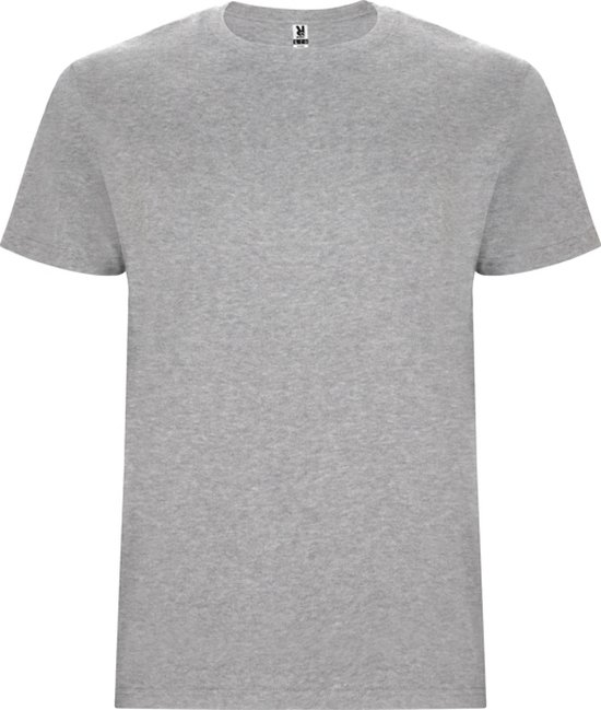5 Pack T-shirt's unisex met korte mouwen 'Stafford' Heather Grijs - S
