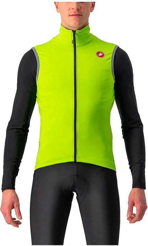 Castelli PERFETTO RoS 2 GILET ELECTRIC LIME - Homme - taille S