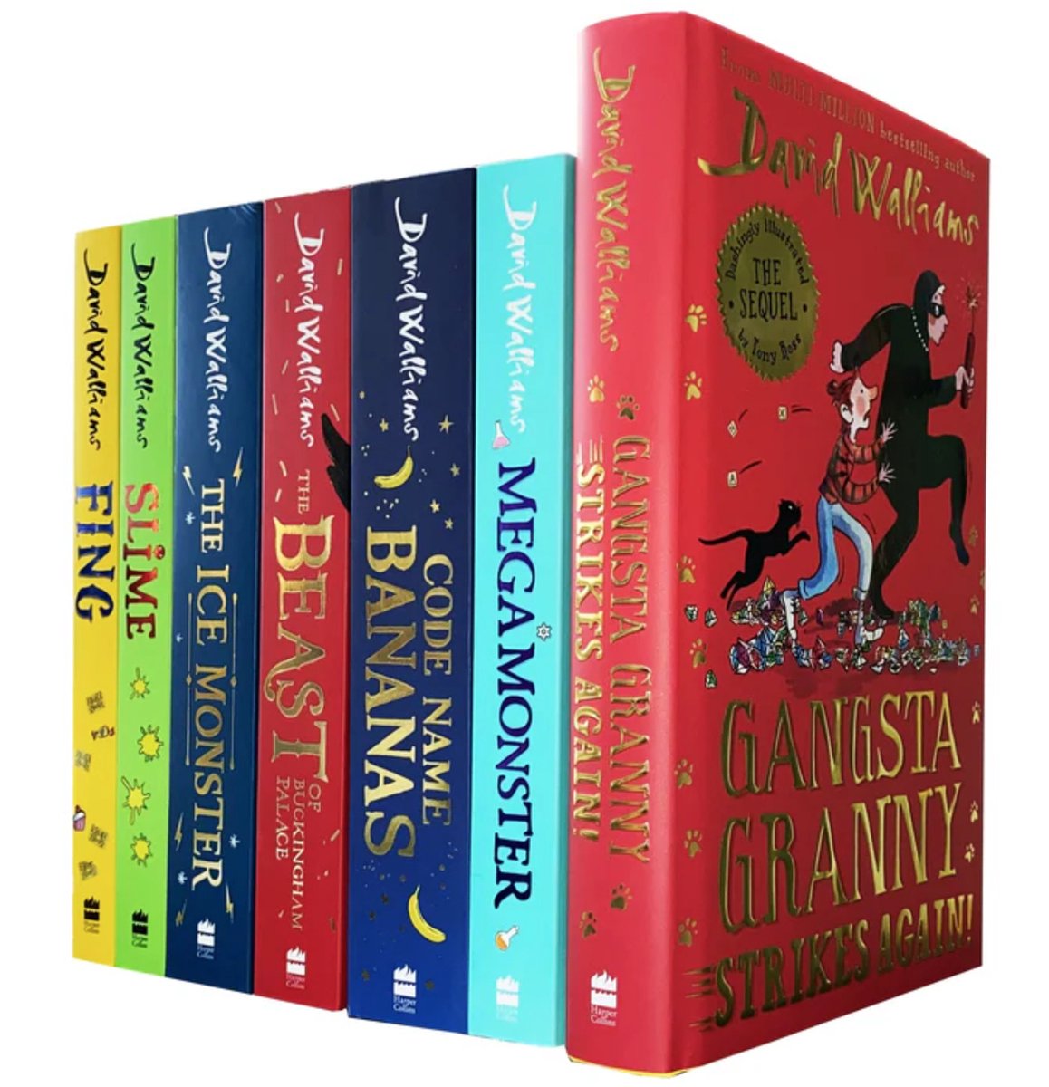 David Walliams Collection 7 Books Set (Gangsta Granny Strikes Again ...