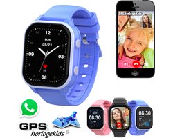 foto van GPSHorlogeKids© - GPS horloge kind - smartwatch kinderen - WhatsApp - 4G videobellen - spatwaterdicht - SOS alarm - SMS - incl. SIM - Edge Blauw