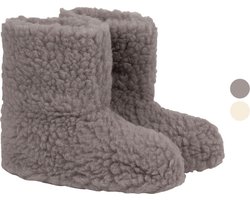 Texels wollen sloffen voor dames en heren - paars