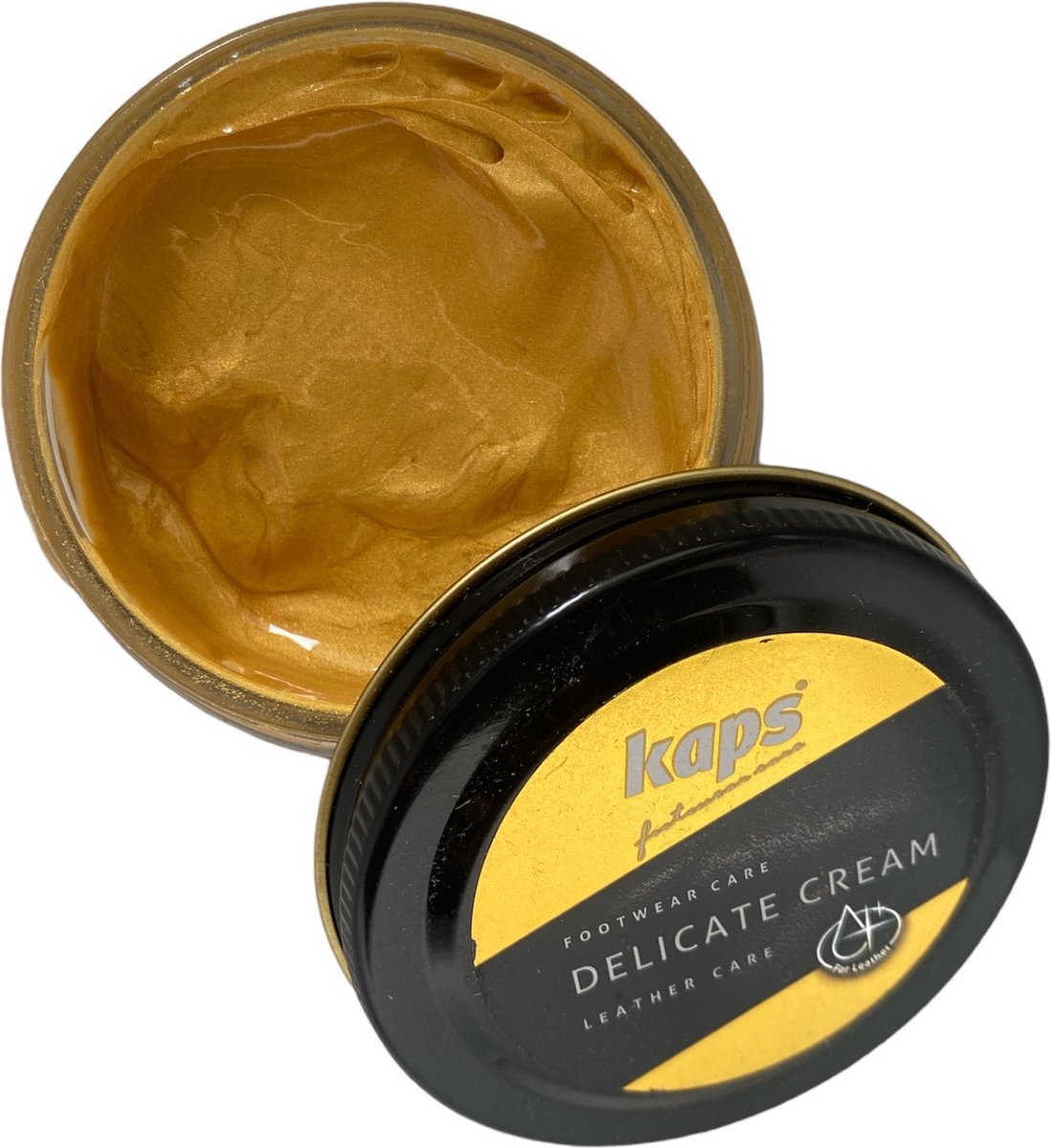 Kaps Schoencreme - schoensmeer - verzorgt het leer en geeft glans - (405) Goud - 50ml