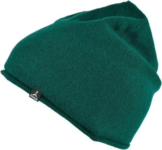 Altidude EDGE Green Unisex, opgerolde rand, normale pasvorm, dubbele laag, Buitenkant: 80% scheerwol (lamswol) / 20% polyamide // Voering: 100% scheerwol (merino)