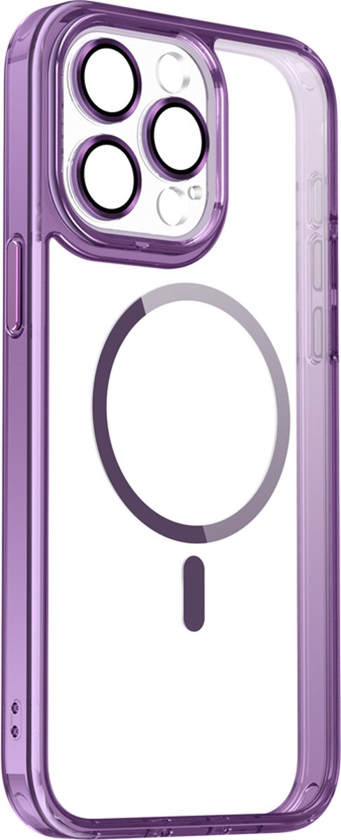 Valenta Trend - Coque Apple iPhone 15 Pro Coque Arrière Rigide Compatible  MagSafe - Violet 7-587938 