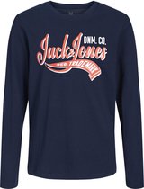 JACK&JONES JUNIOR JJELOGO TEE LS NECK 2 COL 23/24 NOOS JNR Jongens Overhemd - Maat 140