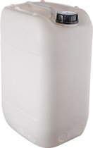 Jerrycan 25 liter – handig stapelbaar – UN gekeurd – voor water en gevaarlijke vloeistoffen – inclusief dop – totaal te legen