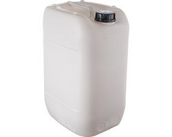Jerrycan 25 Liter | geschikt voor water | UN gekeurd | benzine | handig stapelbaar | food grade | inclusief dop | totaal te legen | noodpakket
