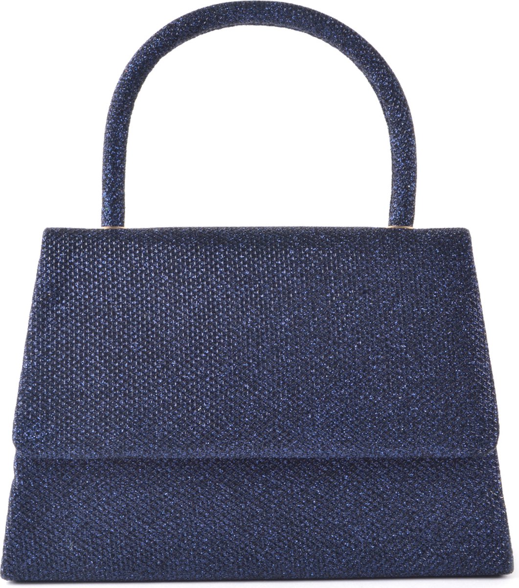 Giuliano avondtas glitter - blauw