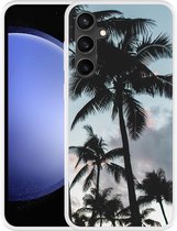 Cazy Hoesje geschikt voor Samsung Galaxy S23 FE Palmtrees