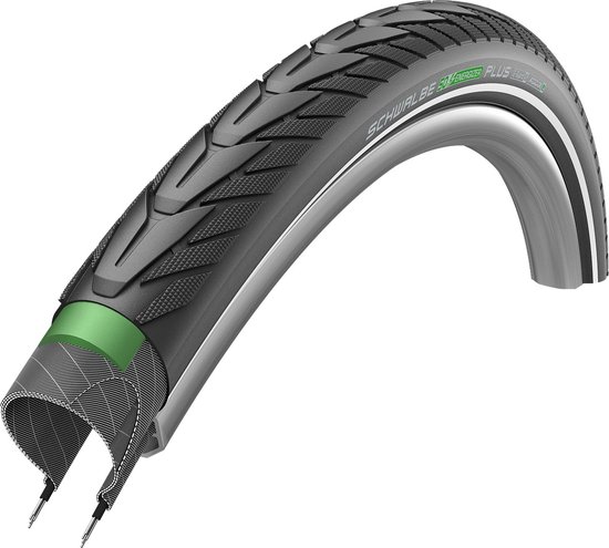 Foto: Schwalbe buitenband energizer plus 28 inch x 1 75 zwart reflecterend