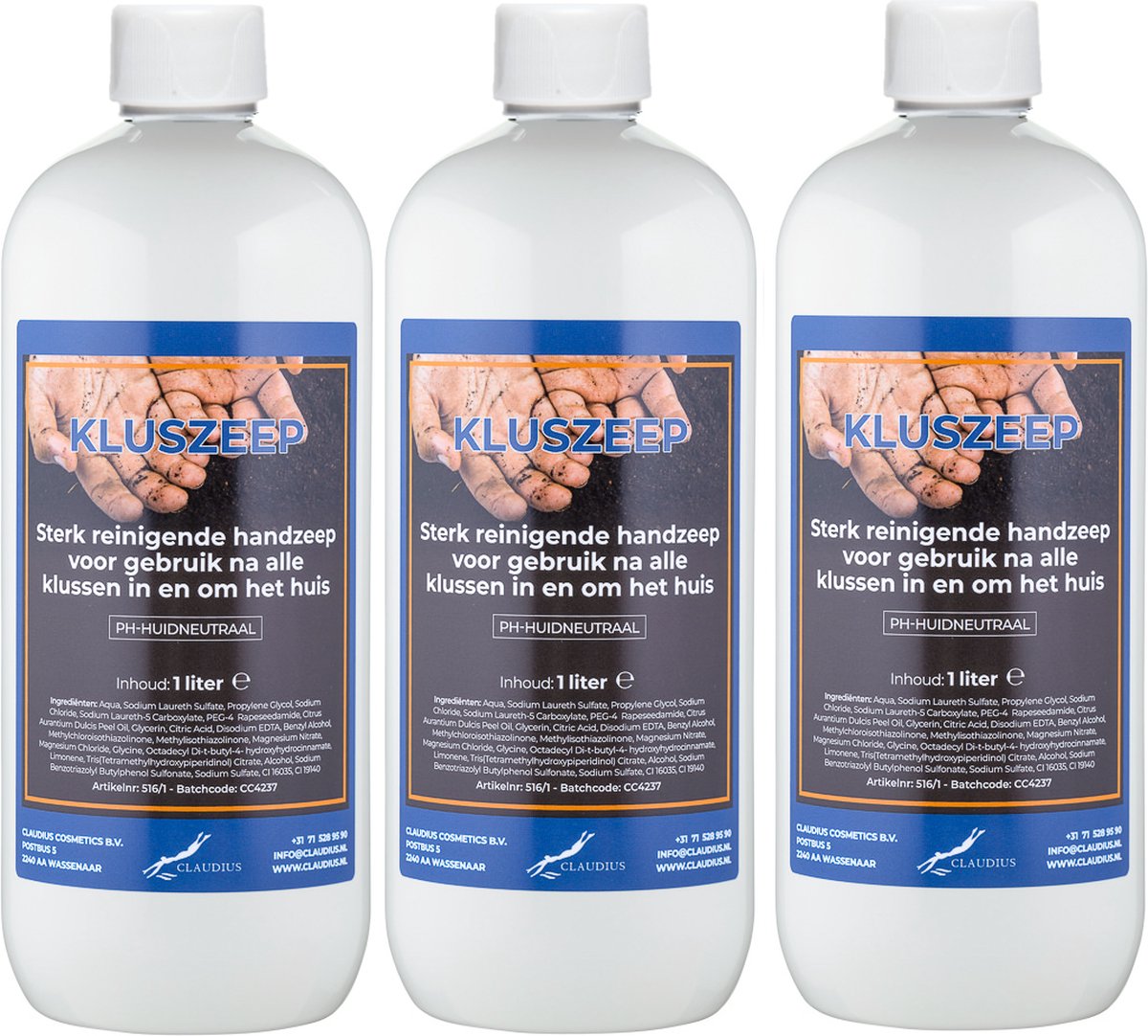Goedkoopste Claudius Kluszeep 1 liter - set van 3 stuks