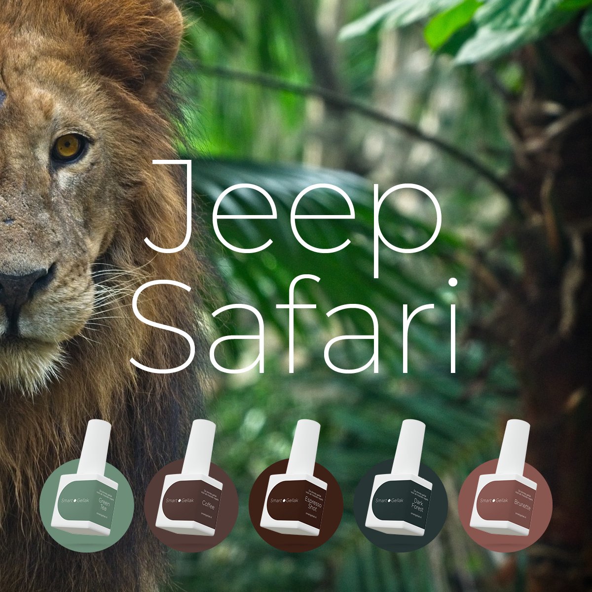 Smart Gellak | Jeep Safari | Gellak Kleurenset | 5 stuks