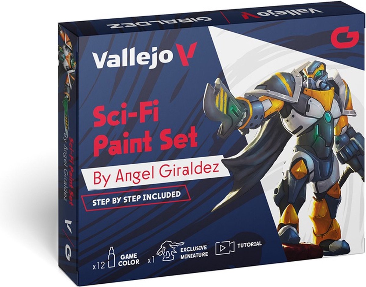 Vallejo 72313 Set de peinture Sci-Fi par Angel Giraldez - Set de Peinture  Acryl