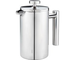 Cafetière/French Press, RVS, Dubbelwandig, 1 L, 20 jaar garantie - GEFU | GUSTAVO