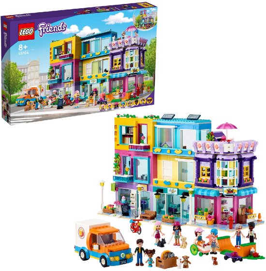 LEGO Friends 41704 L'Immeuble de La Grand-Rue, Set avec Café