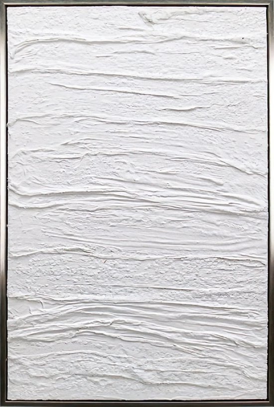 Ter Halle - Schilderij - 3D Art - Witte Klei (2) - 60x90cm