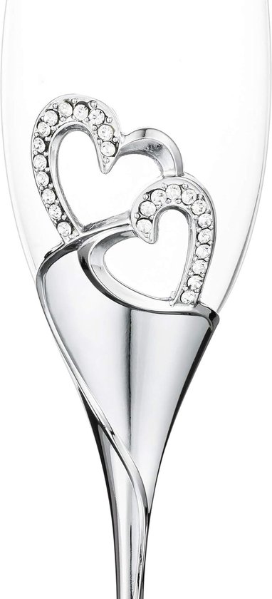 Champagneglazen Bruiloft - Set van 2 stuks